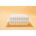 8" 3 Compartment Disposable Plastic Food Packing Box